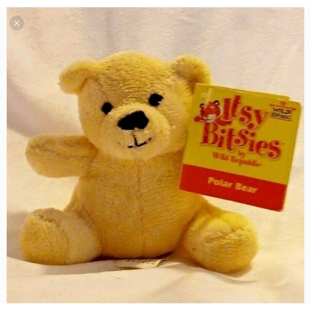 3" Mini Wild Republic Itsy Bitsies Polar Bear Plush NWT